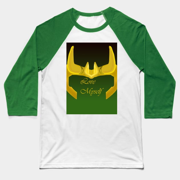 Loki Love Myself Baseball T-Shirt by rebelartonline